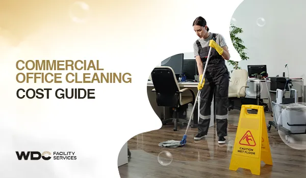 Cover design for a downloadable Commercial Cleaning Guide and brochure.